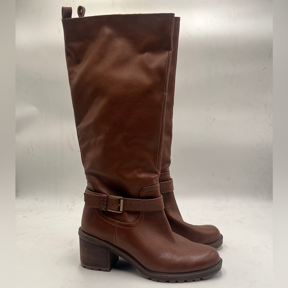 Woman’s Zodiac Brown Leather Knee-High Boots - Picture 4 of 9